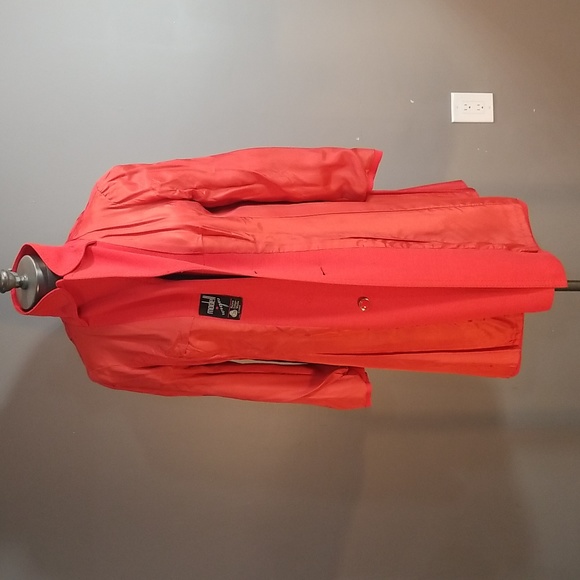 Vintage Modell orange/red womens 3/4 coat.  Aprox. Size 10 - 12 fully lined. - Picture 16 of 16